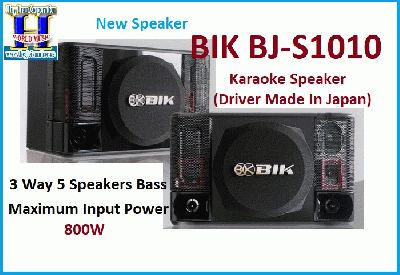 A-New BIK BJ-S1010 Karaoke Speaker(Made In Japan)